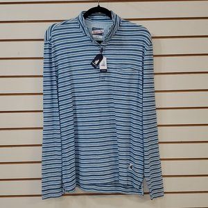 johnnie-O Palmo Striped Henley Pullover